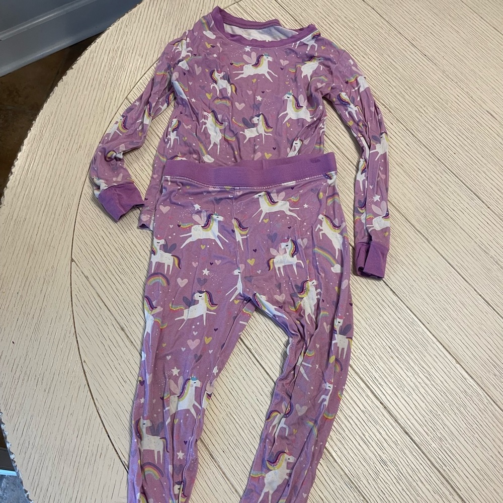 Little sleepies unicorn 🦄 bamboo pajamas